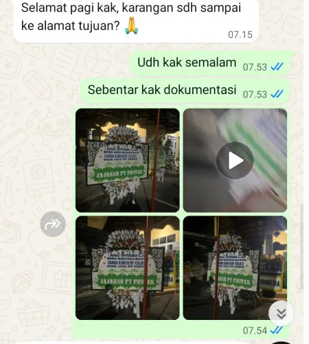 Pengiriman Papan Bunga Selamat Karangrejo Kesesi