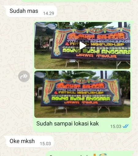 Pengiriman Papan Bunga Karangrejo Kesesi